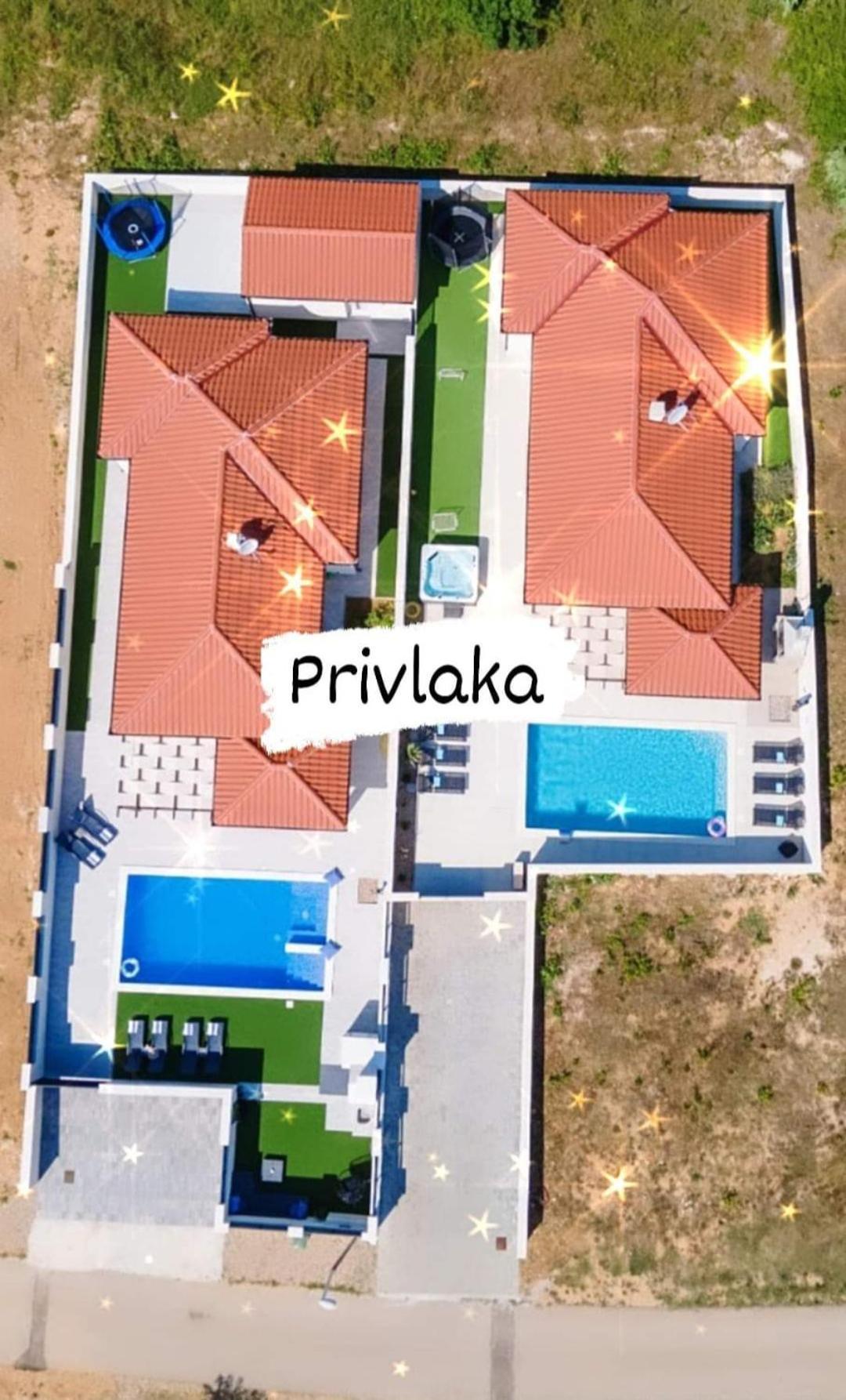 פריבלאקה Villas Sabun - Modern House With Heated Pool מראה חיצוני תמונה